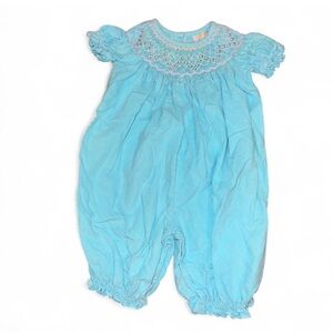 SOLD Vintage Smocked Romper by Secret Wishes